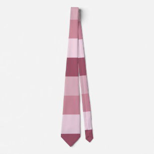 Pink Colour Tones Stripes Design Neck Tie