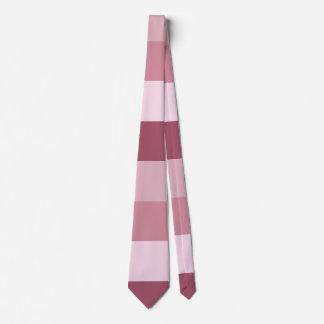 Pink Colour Tones Stripes Design  Neck Tie