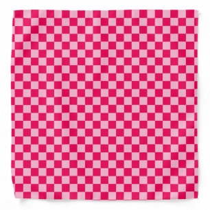 Pink Combination Classic Checkerboard by STaylor Bandana