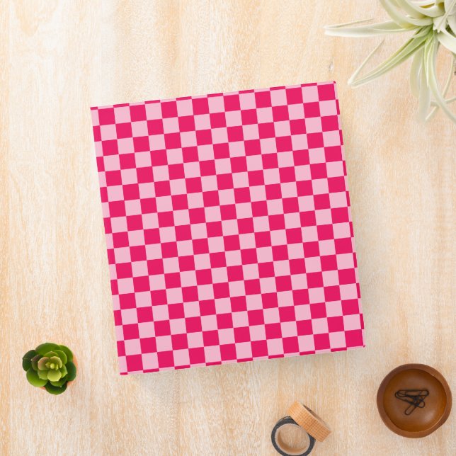 Pink Combination Classic Checkerboard by STaylor Binder (In Situ)