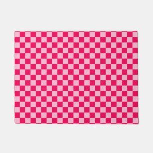 Pink Combination Classic Checkerboard by STaylor Doormat