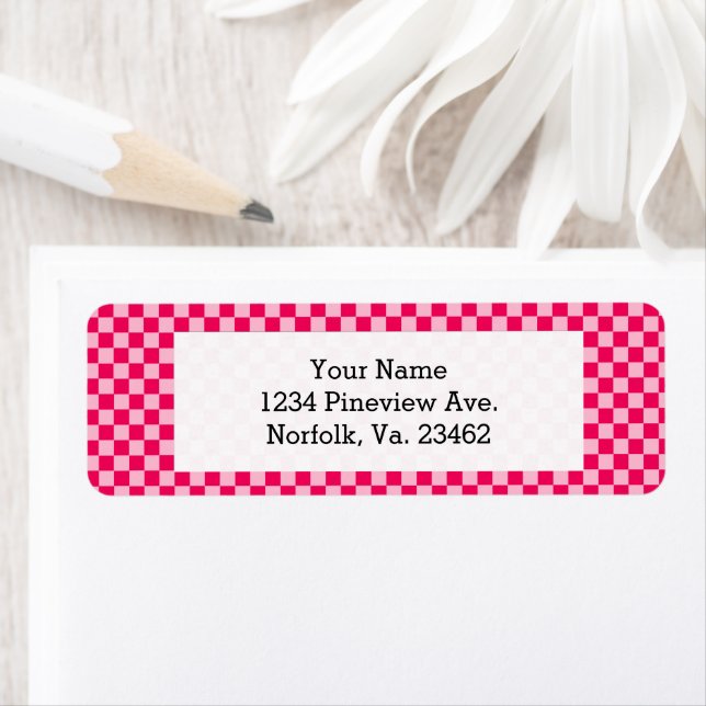 Pink Combination Classic Checkerboard by STaylor Label (Insitu)