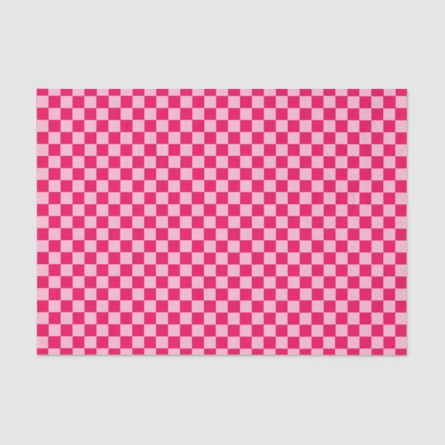 Pink Combination Classic Checkerboard by STaylor Tissue Paper (Front)