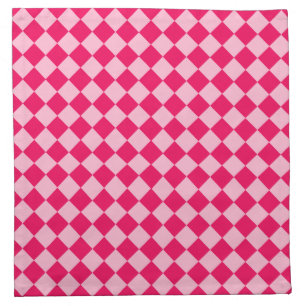 Pink Combination Diamond Pattern by Shirley Taylor Napkin