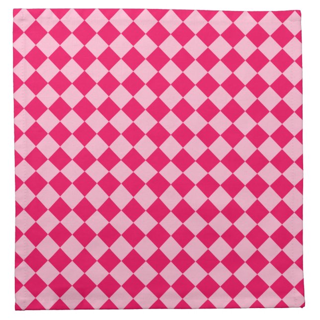 Pink Combination Diamond Pattern by Shirley Taylor Napkin (Front)
