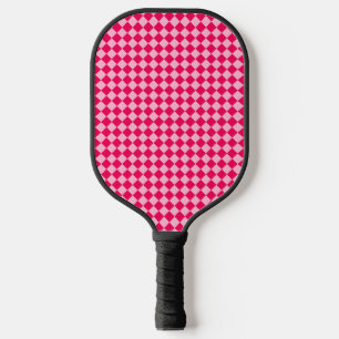 Pink Combination Diamond Pattern by Shirley Taylor Pickleball Paddle