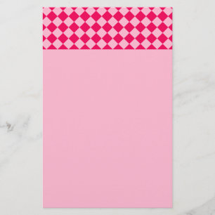 Pink Combination Diamond Pattern by Shirley Taylor Stationery