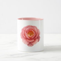 Pink Combo Mug - Peony Flower
