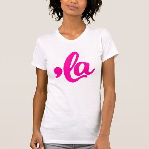 Pink Comma La Kamala La _ Kamala Harris V_Neck T_Shirt