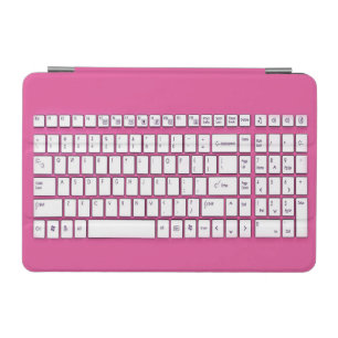 Pink computer keyboard iPad mini cover