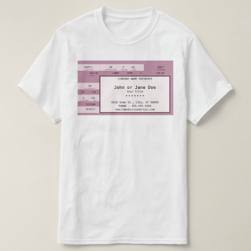 pink concert ticket T_Shirt