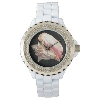Pink Conch Shell Woman's Watch