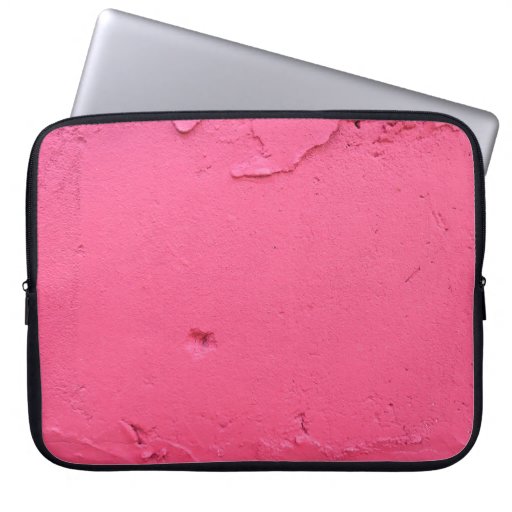 PINK CONCRETE WALL DURING DAYTIME LAPTOP SLEEVE