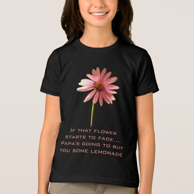 Pink Cone Flower If that flower starts to fade Tri-Blend Shirt (Front)