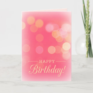 Pink Confetti Birthday Card