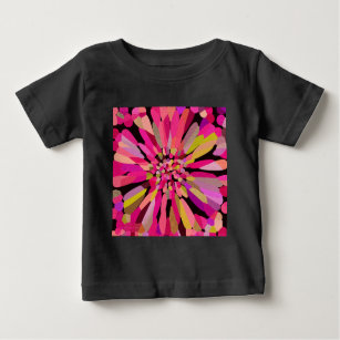 Pink Confetti Flower Baby T-Shirt