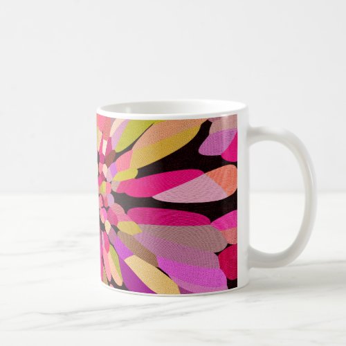 Pink Confetti Flower Coffee Mug