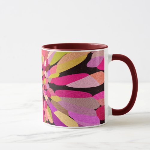 Pink Confetti Flower Mug