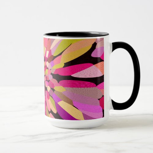 Pink Confetti Flower Mug