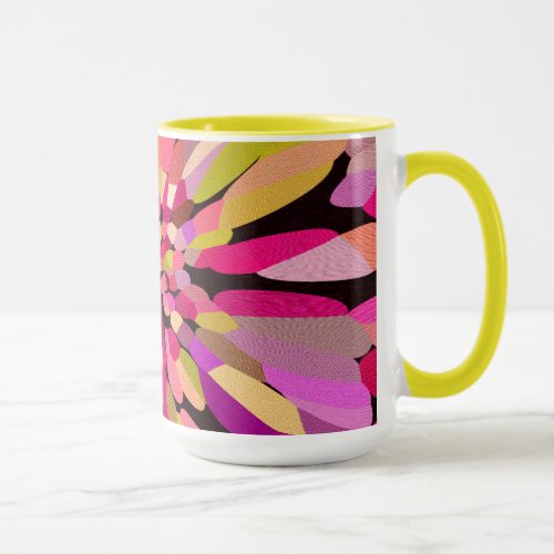 Pink Confetti Flower Mug