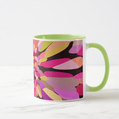 Pink Confetti Flower Mug