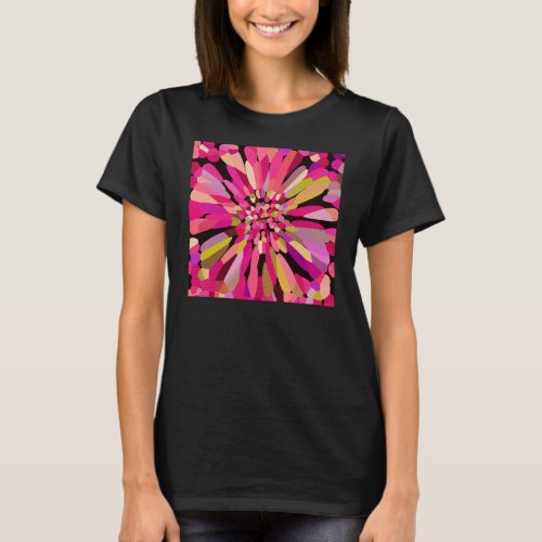 Pink Confetti Flower T_Shirt