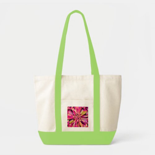 Pink Confetti Flower Tote Bag