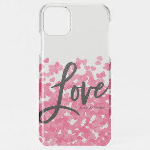 Pink Confetti Hearts Love - Valentine's Day iPhone 11 Pro Max Case