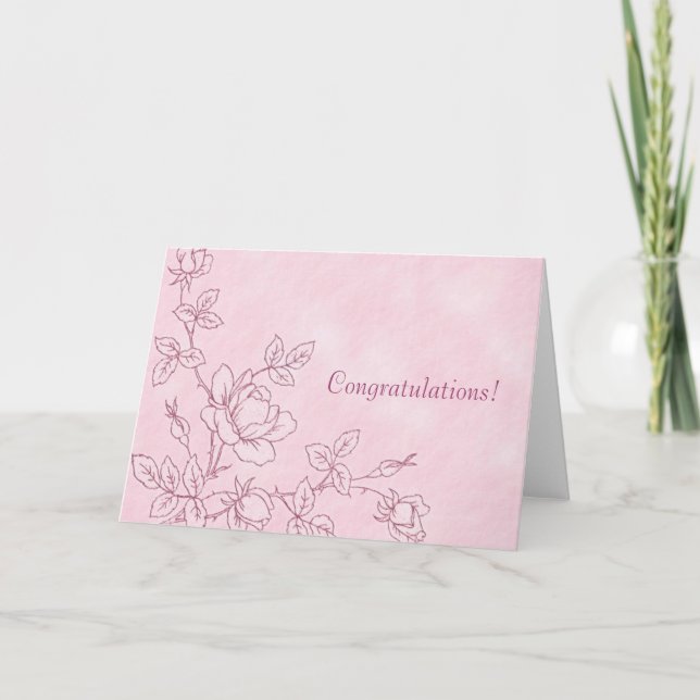 Pink Congratulations card (Front)