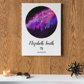 Pink Constellation Virgo Horoscope Sign Gift