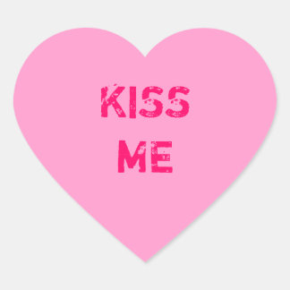 Pink Conversation Heart Sticker