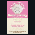 Pink Cooking Custom Logo Bakery Flyer<br><div class="desc">Pink Cooking Custom Logo Bakery</div>