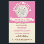 Pink Cooking Custom Logo Bakery Flyer<br><div class="desc">Pink Cooking Custom Logo Bakery</div>