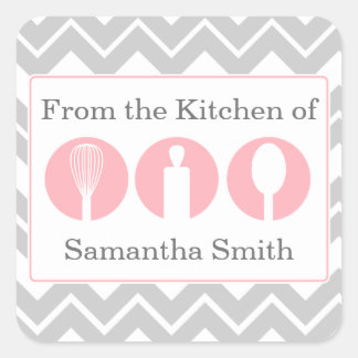 Pink Cooking Utensils Trio Kitchen Labels