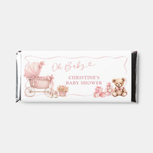 Pink Coquette Baby Carriage Hershey Bar
