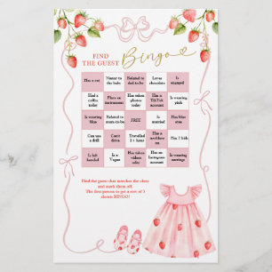 Pink Coquette Baby Clothes Be Find The Guest Bingo