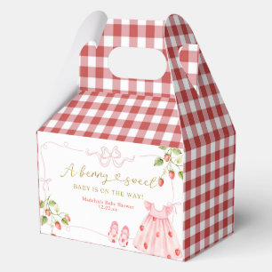 Pink Coquette Baby Clothes Berry Baby Shower Favor Boxes