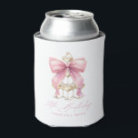 Pink Coquette Bow 30th Birthday Party Can Cooler<br><div class="desc">Pink Coquette Bow 30th Birthday Party Can Cooler</div>