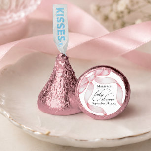 Pink Coquette Bow Baby Shower Hershey®'s Kisses®
