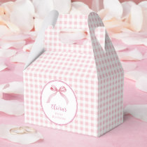 Pink Coquette Bow Birthday Favor Box