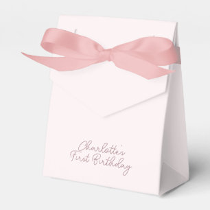 Pink Coquette Bow Custom Favor Boxes