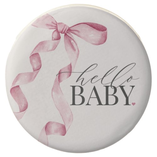 Pink Coquette Bow Girl Baby Shower Dessert Favors