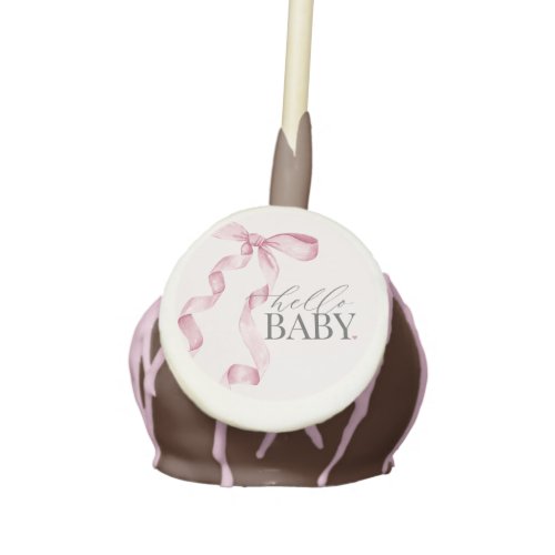 Pink Coquette Bow Girl Baby Shower Dessert Favors