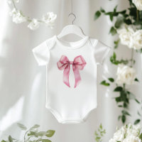 Pink Coquette Bow minimalist birthday