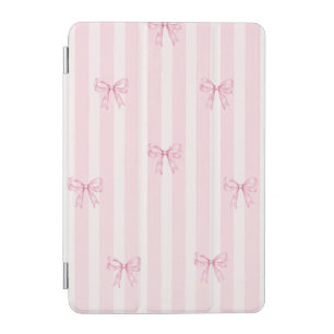 Pink Coquette Bow Stripes iPad case  Case.