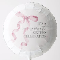 Pink Coquette Bow Sweet 16 Birthday Party Decor