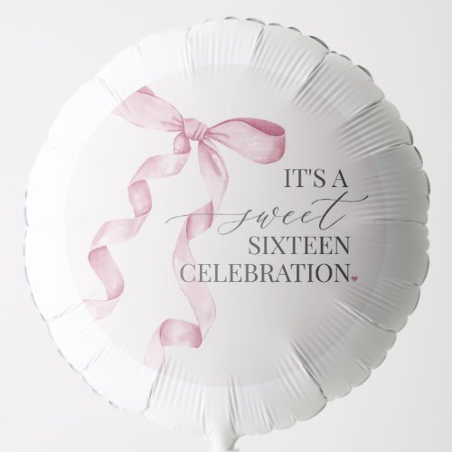 Pink Coquette Bow Sweet 16 Birthday Party Decor