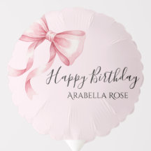 Pink Coquette Bows Birthday