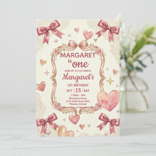 Pink Coquette Bows Birthday