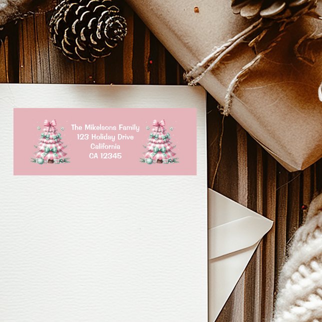 Pink Coquette Christmas Label (Creator Uploaded)